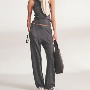 NAADAM Signature Cashmere Paperbag Wide Leg Pants